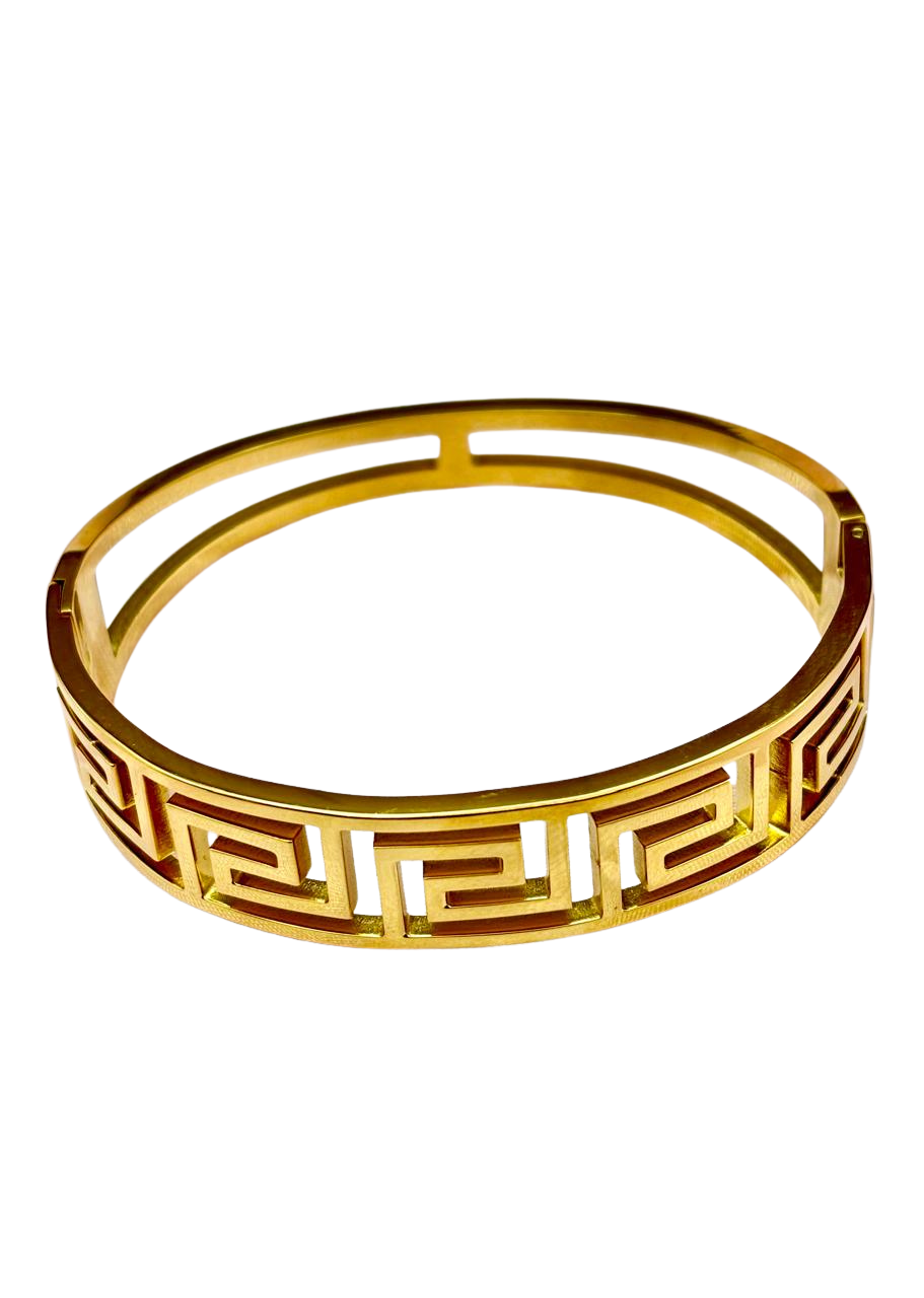 Maze Luxe Bracelet & Ring Combo (Anti-Tarnish Korean Finish)