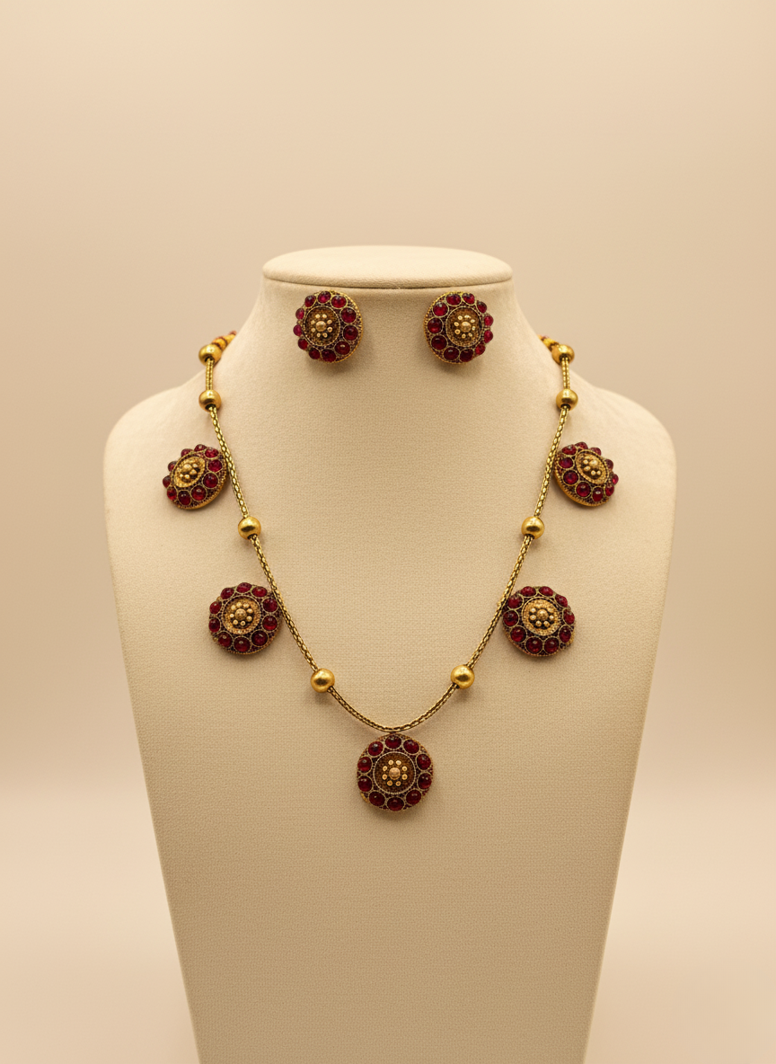 Kashwi Nitya Antique Necklace Set