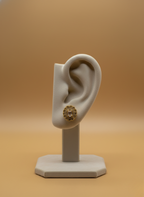 Classic Gold AD Stud Earrings – Timeless Sparkle