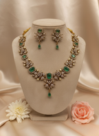 Emerald Glow AD Necklace Set