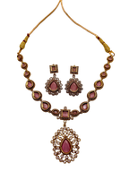 Victorian Pink Royal Necklace Set