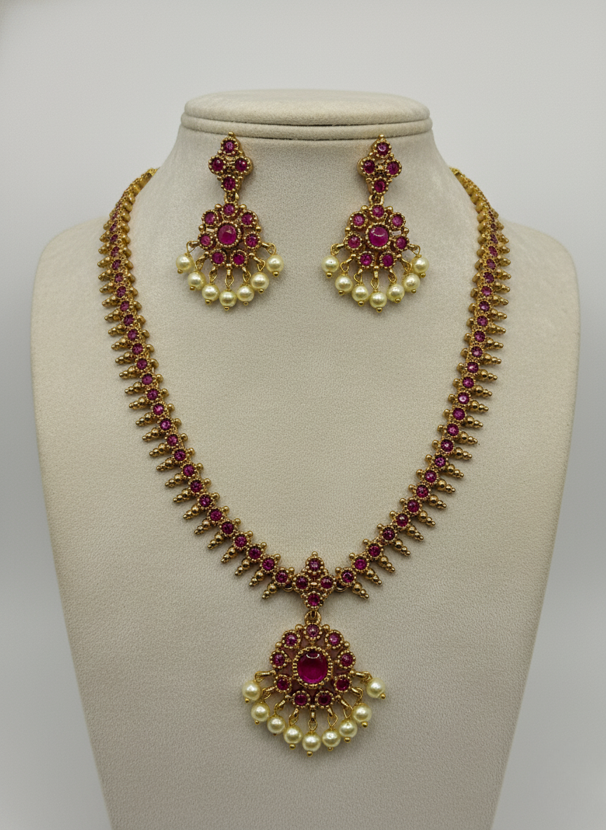 Kashwi CZ Kemp Necklace Set