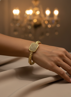 Textured Radiance Gold-Tone Bracelet