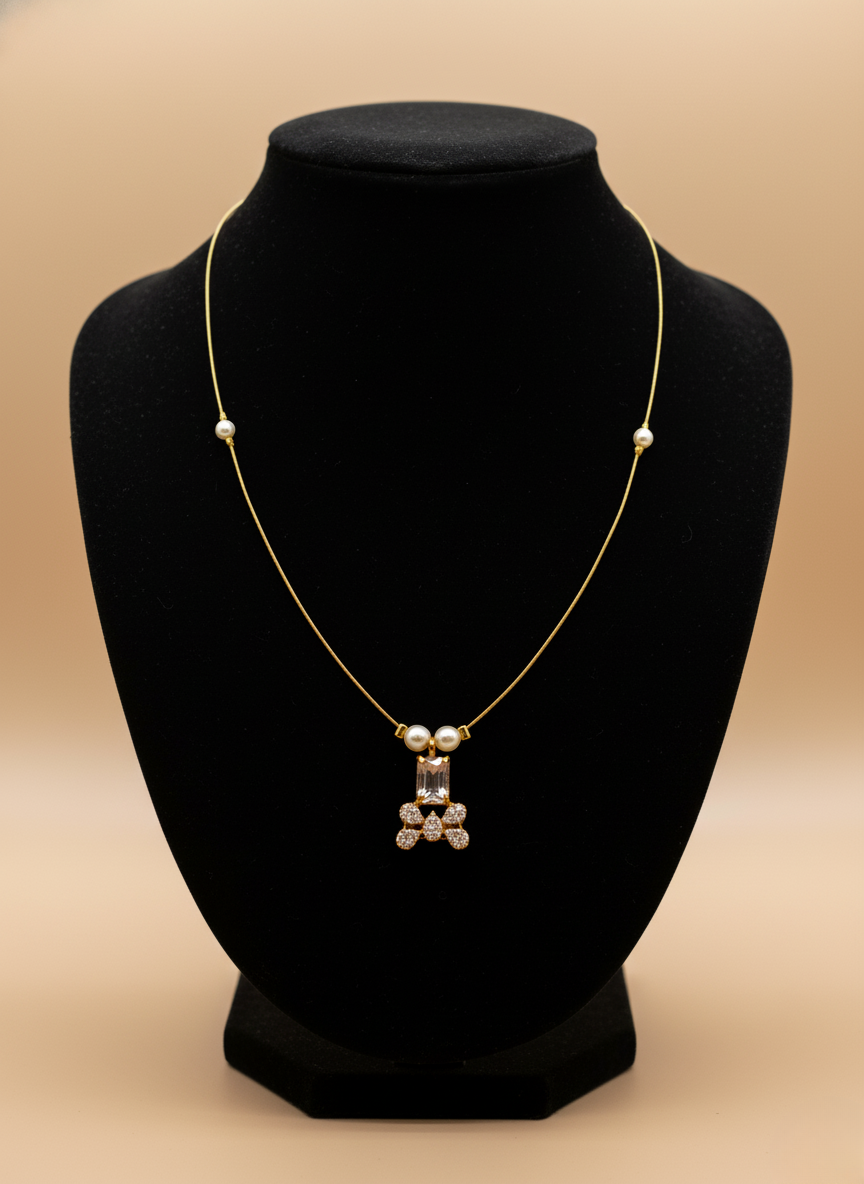 Crystal Bloom Invisible Necklace