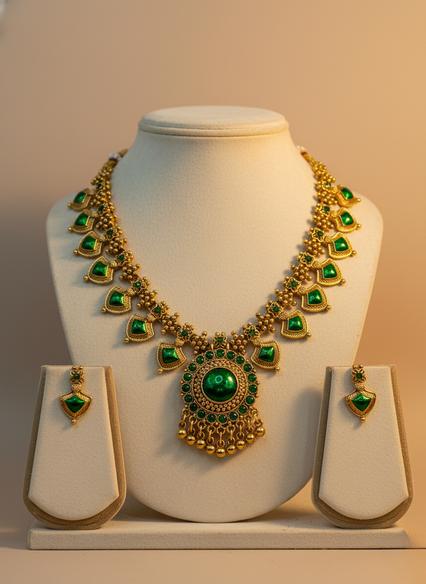 Kashwi Emerald Palakka Heritage Set