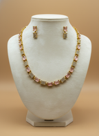 Kashwi Blush Prism AD Necklace Set