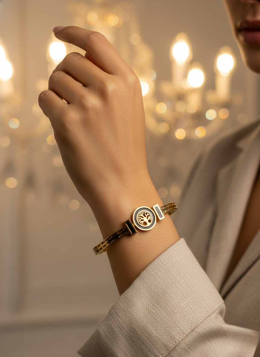 Tree of Life Bracelet – Korean Gold Serenity