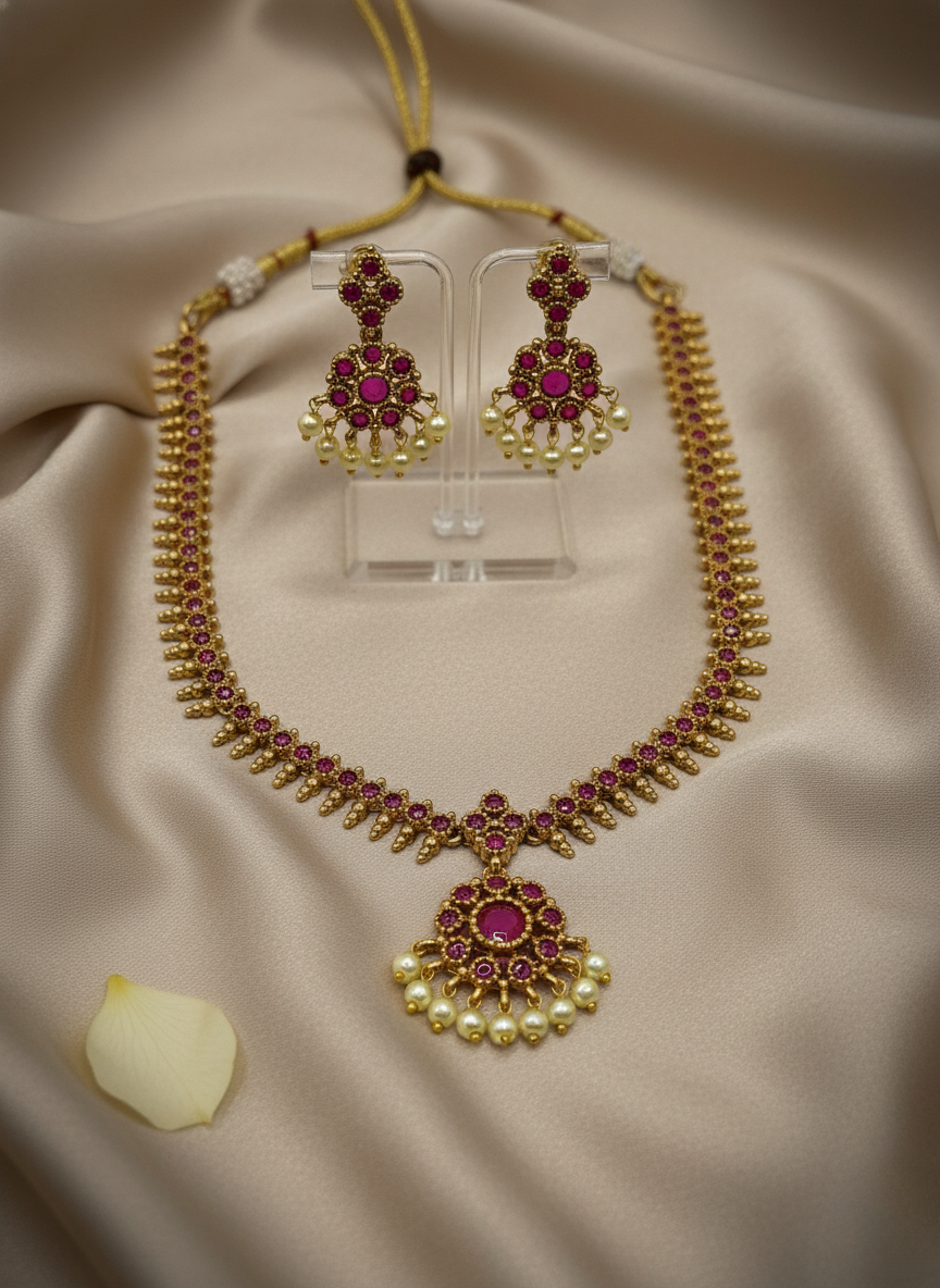 Kashwi CZ Kemp Necklace Set