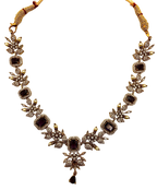 Amethyst Glow AD Necklace Set