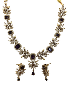 Amethyst Glow AD Necklace Set