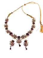 Amethyst Glow AD Necklace Set