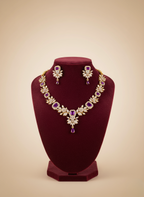 Amethyst Glow AD Necklace Set