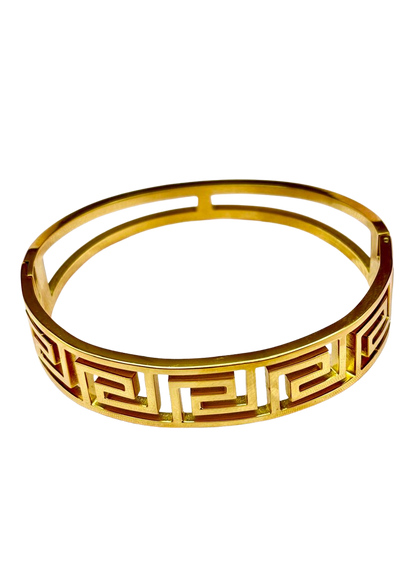 Maze Luxe Bracelet & Ring Combo (Anti-Tarnish Korean Finish)
