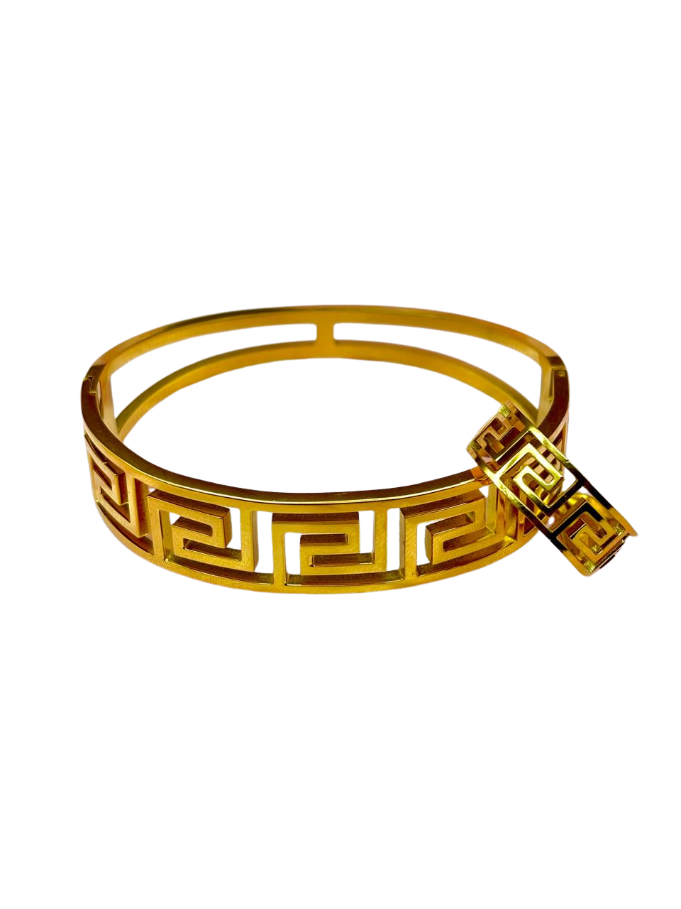 Maze Luxe Bracelet & Ring Combo (Anti-Tarnish Korean Finish)