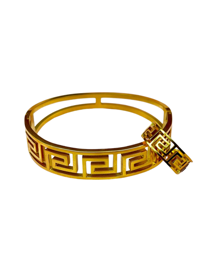 Maze Luxe Bracelet & Ring Combo (Anti-Tarnish Korean Finish)