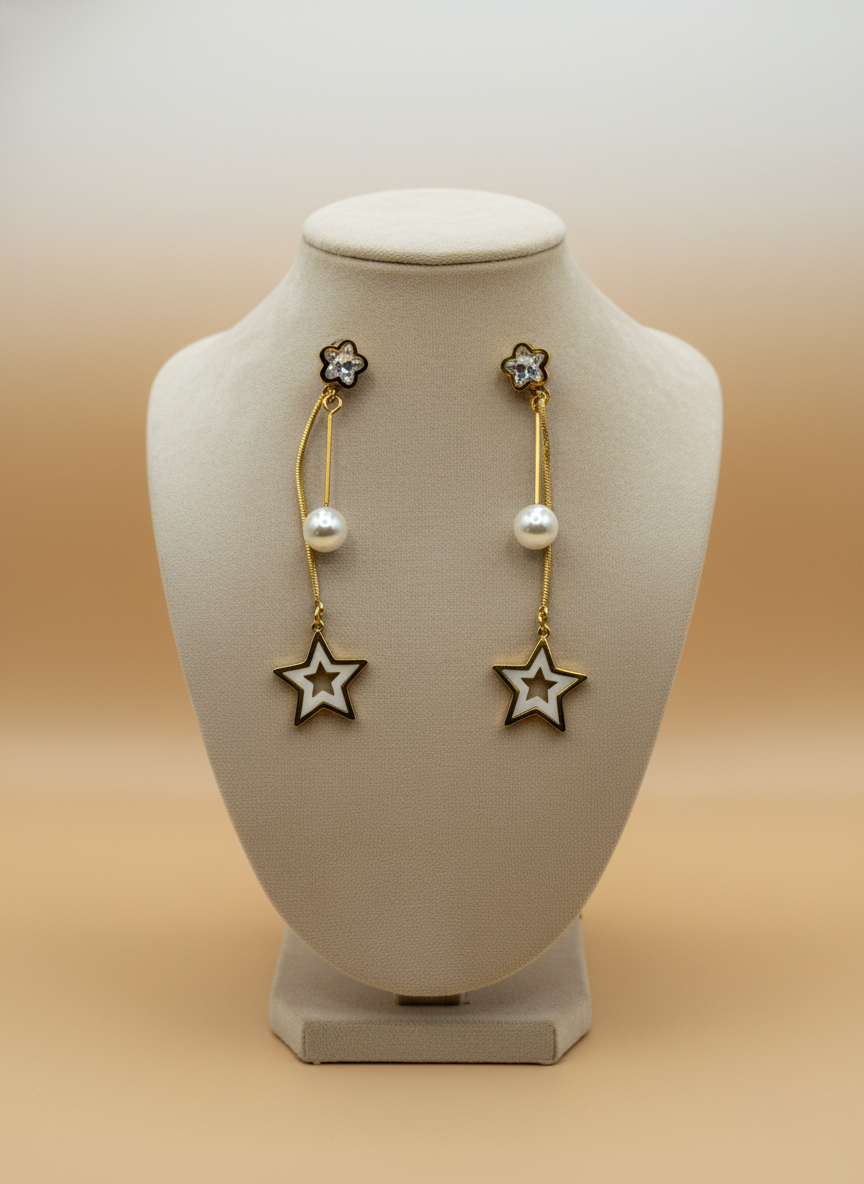 Celeste Star Drop Earrings