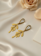 Aurora Leaf Drop Earrings