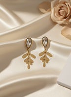 Aurora Leaf Drop Earrings