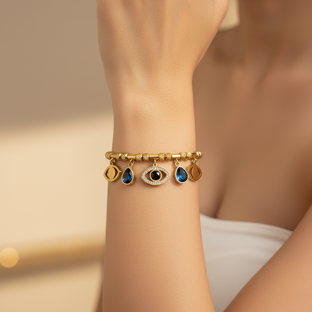 Azure Aegis Bracelet