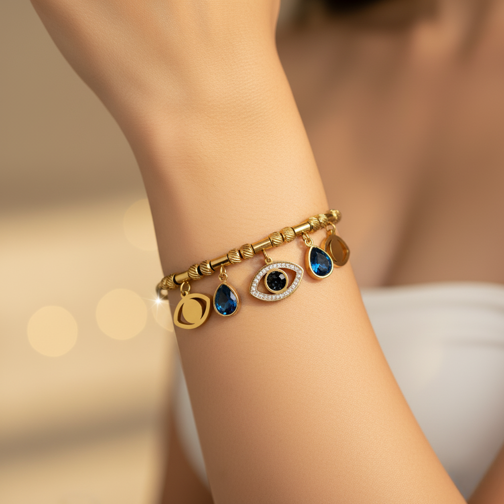 Azure Aegis Bracelet