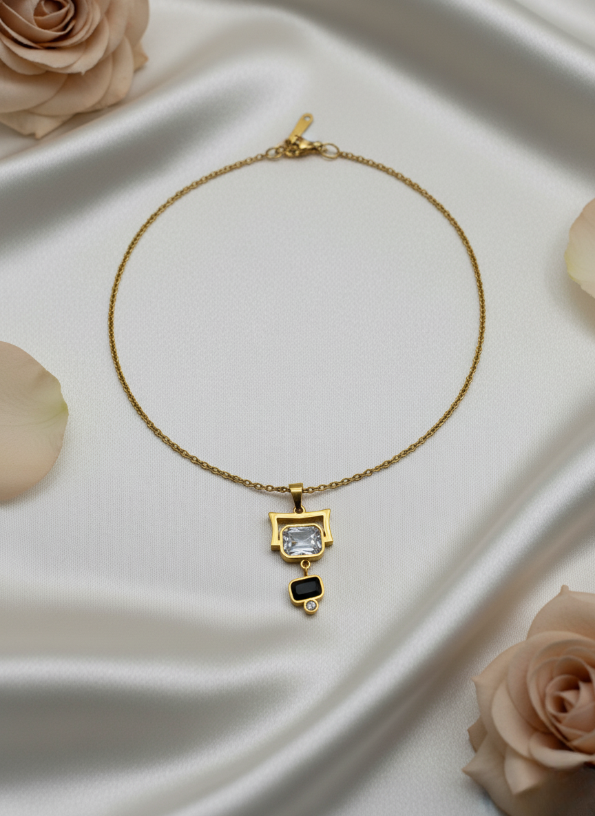 Korean Geometric Dual-Tone Chain