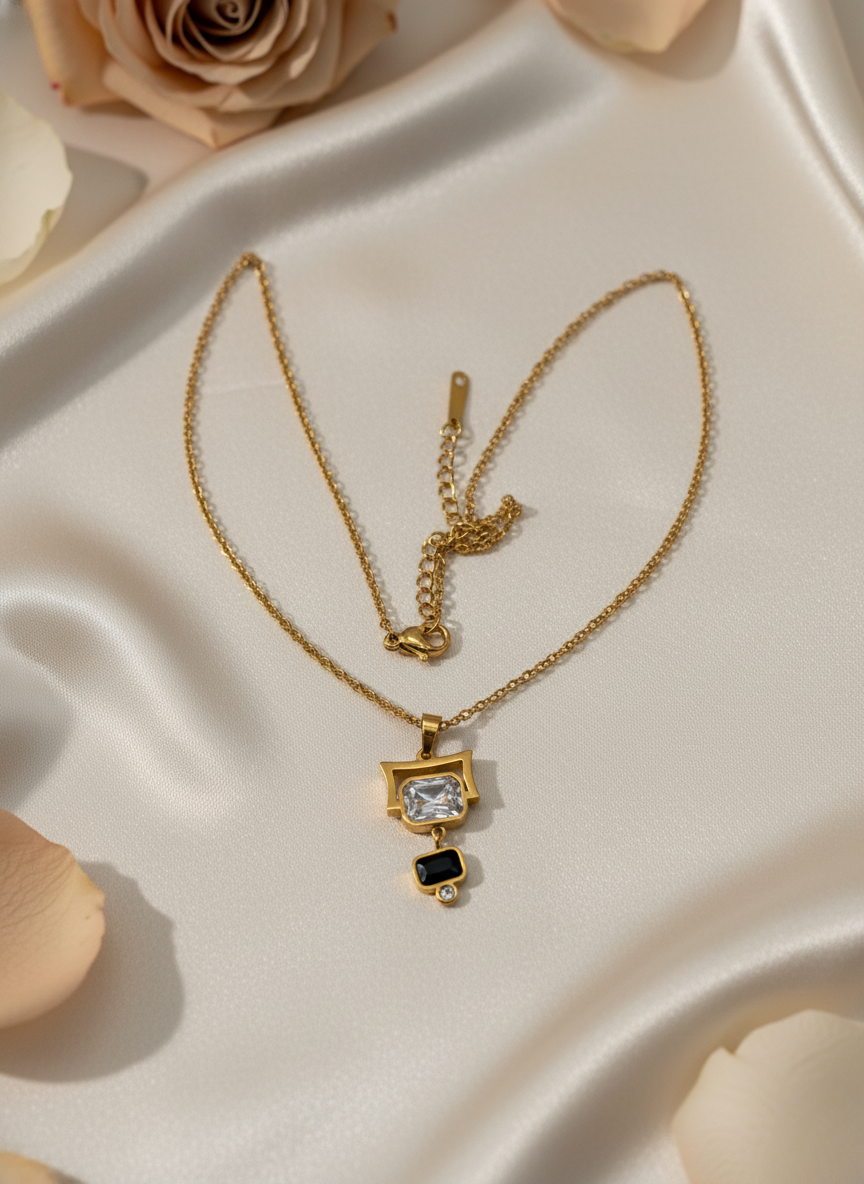 Korean Geometric Dual-Tone Chain