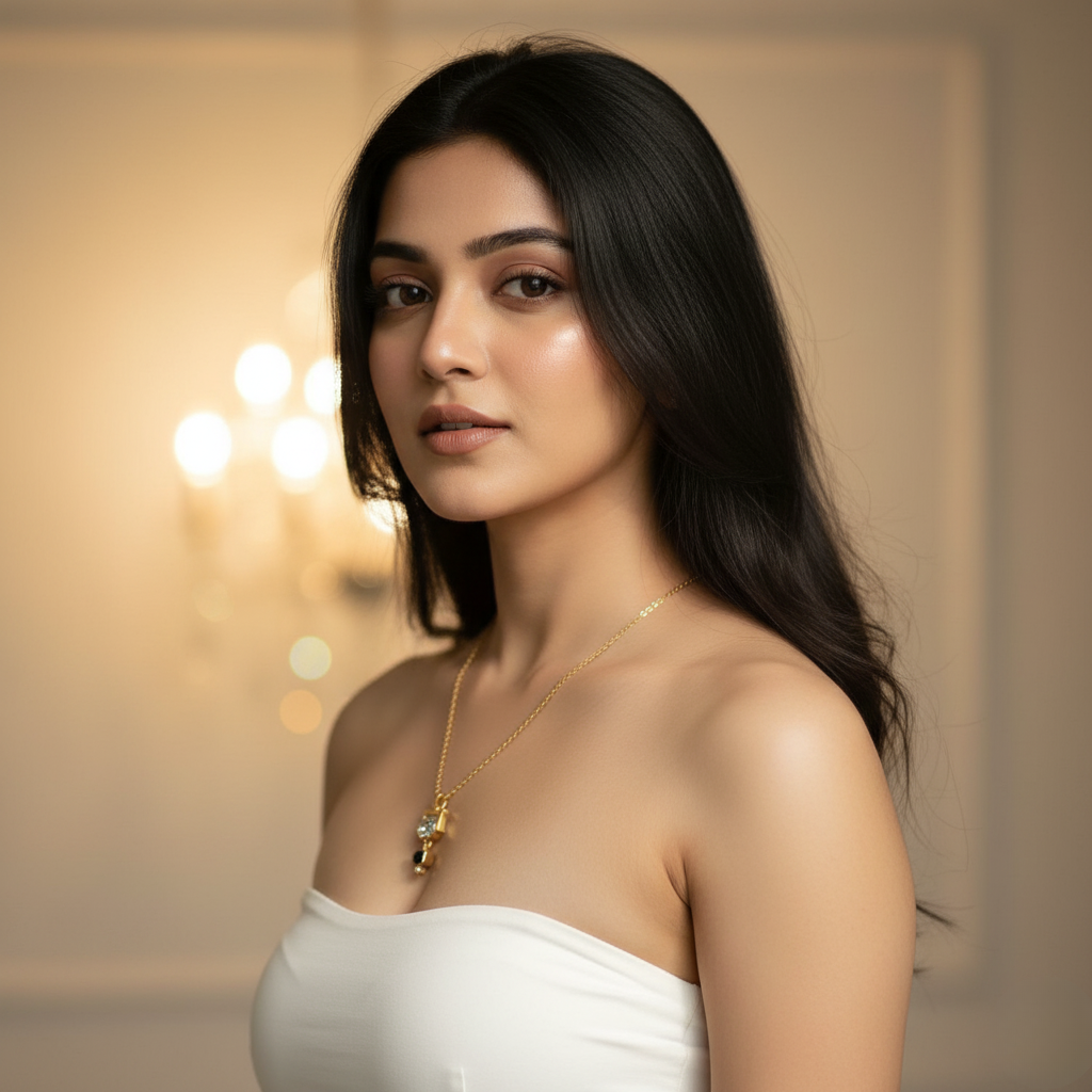 Korean Geometric Dual-Tone Chain