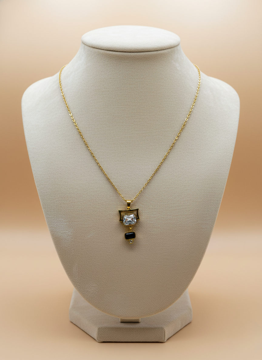 Korean Geometric Dual-Tone Chain