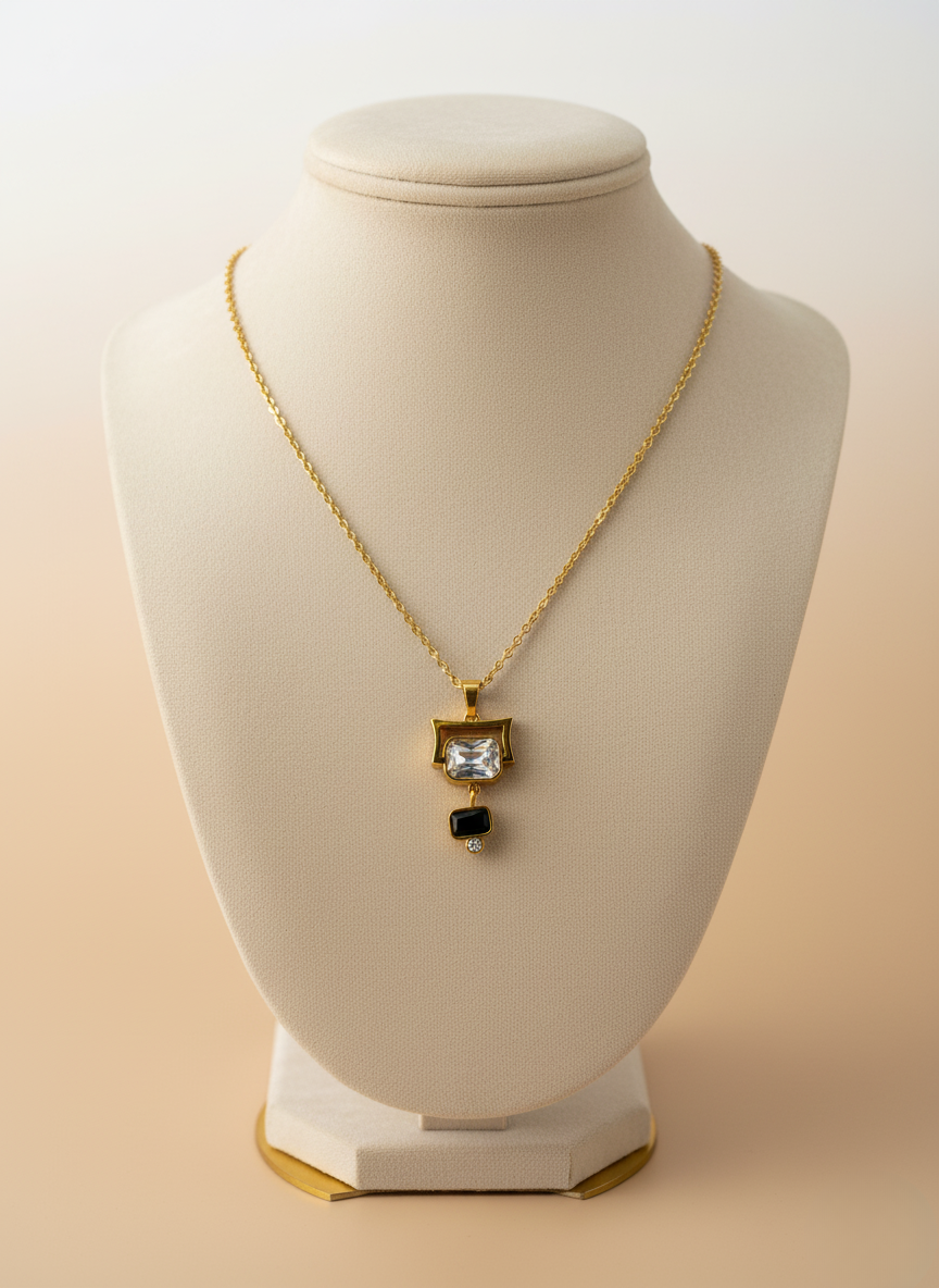 Korean Geometric Dual-Tone Chain