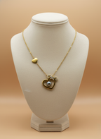 Heart Pearl Infinity Necklace