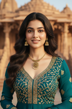 Divine Lakshmi Antique Necklace Set