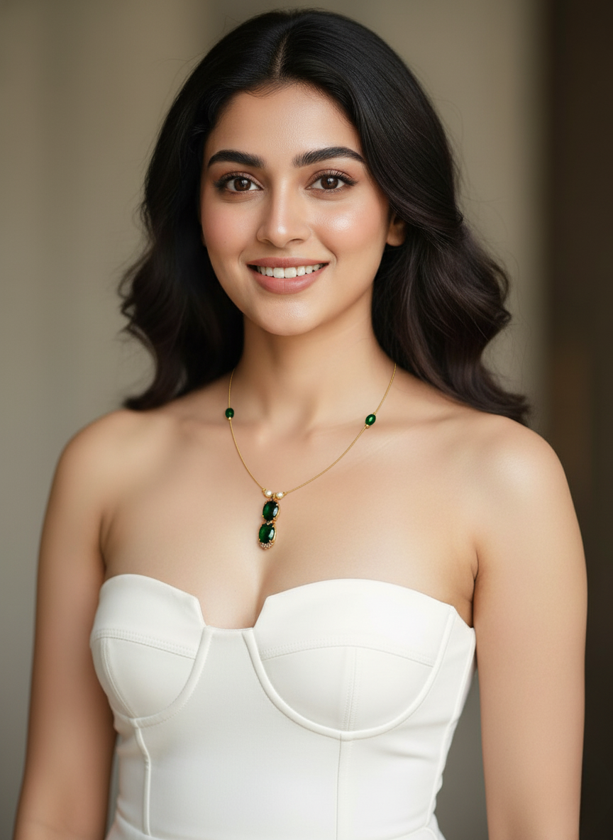 Emerald Grace Invisible Necklace