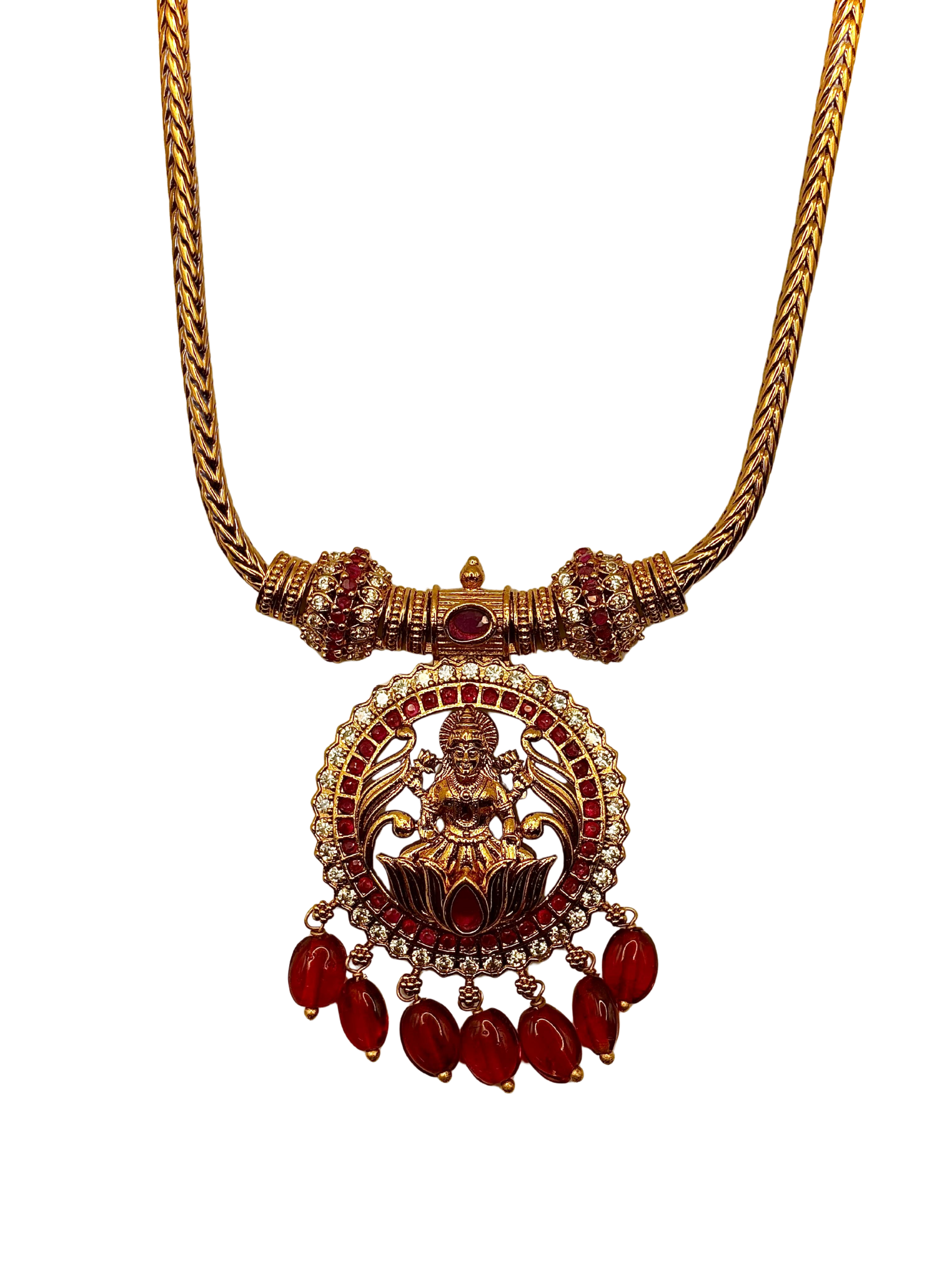 Divine Lakshmi Temple Necklace Set