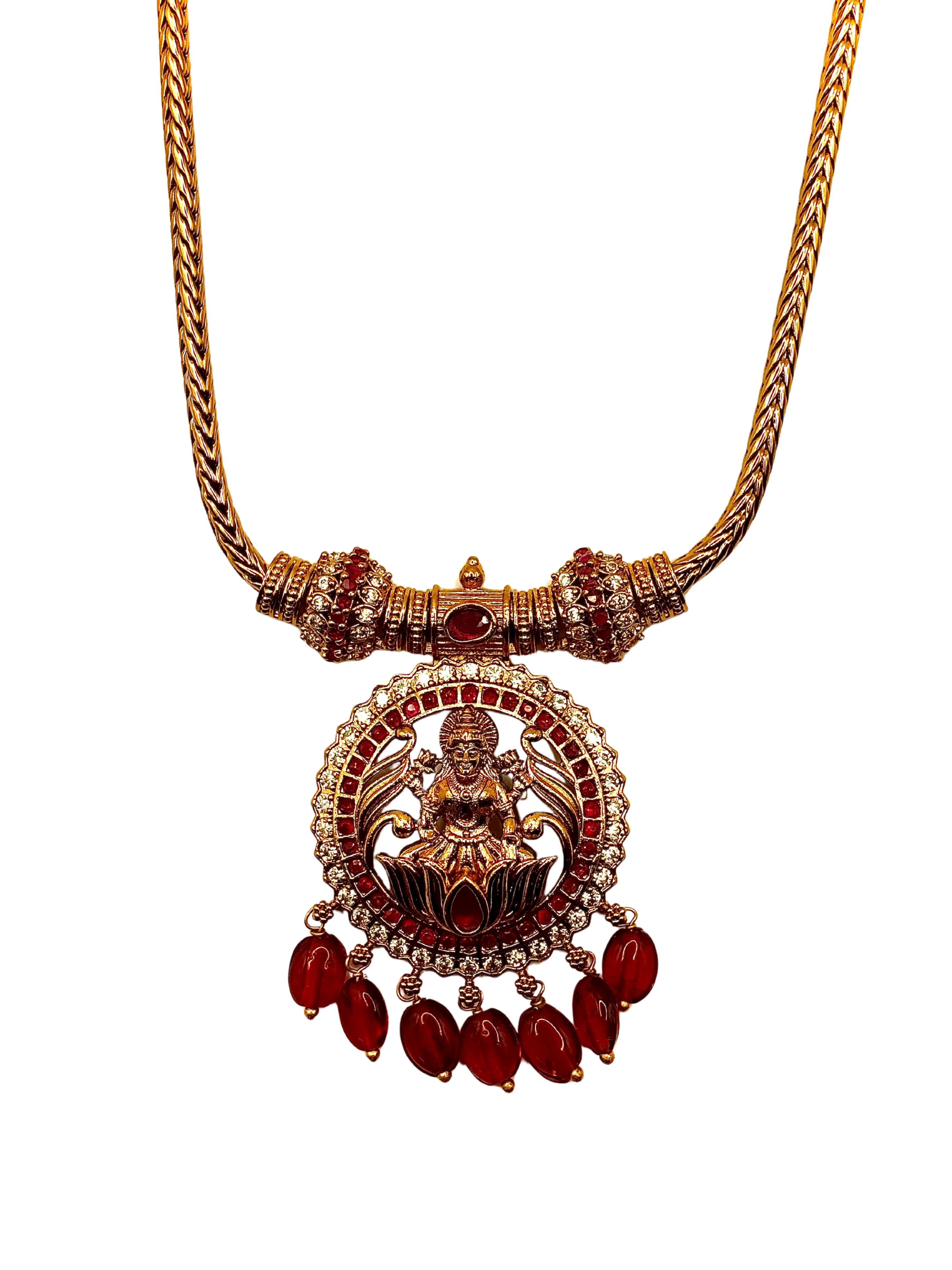 Divine Lakshmi Temple Necklace Set