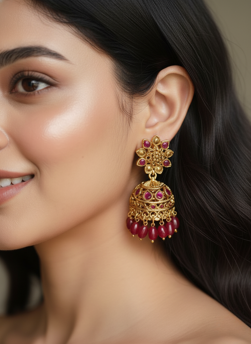 Divine Lakshmi Temple Necklace Set