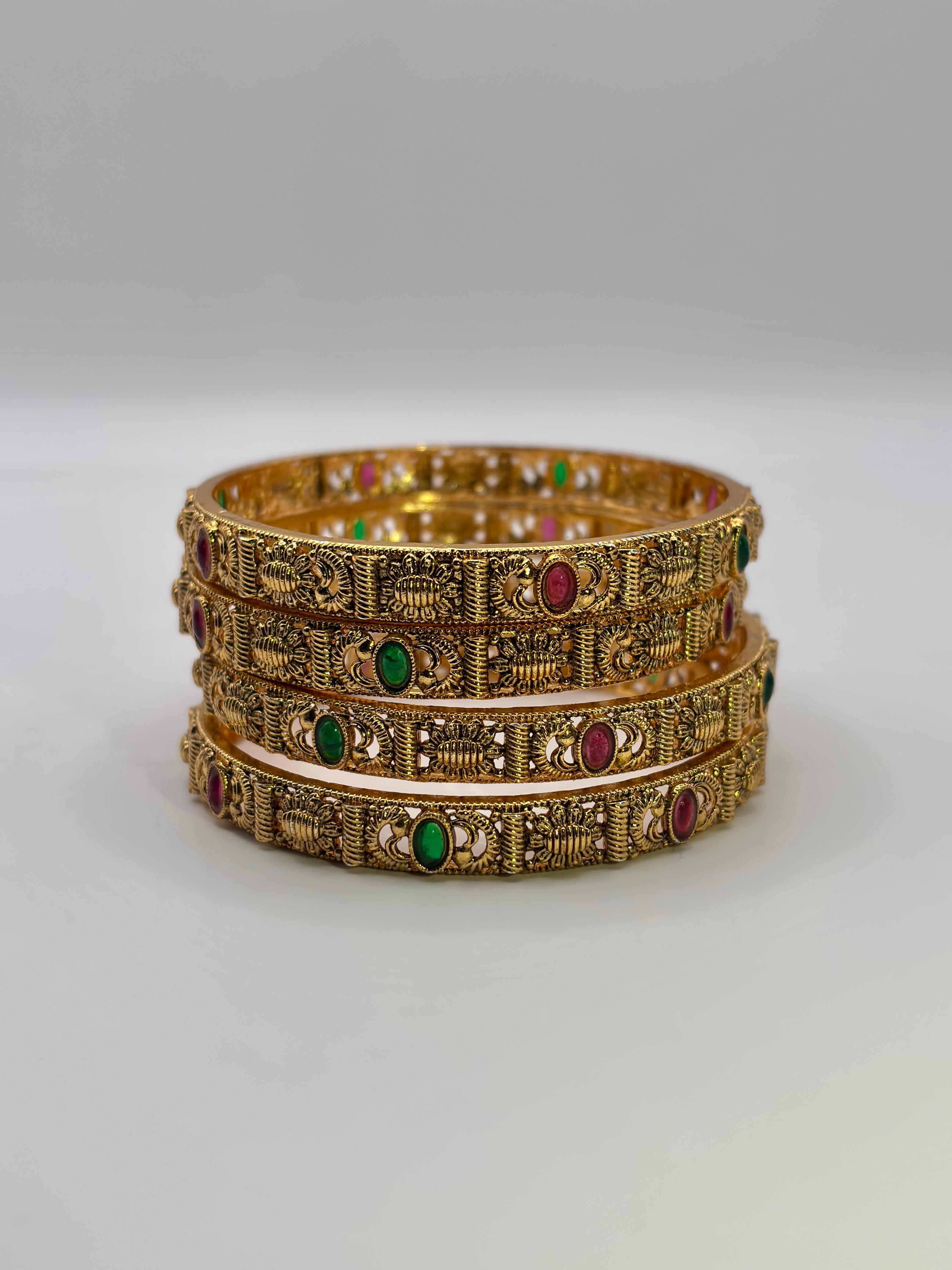 Navya Antique Gem Bangle