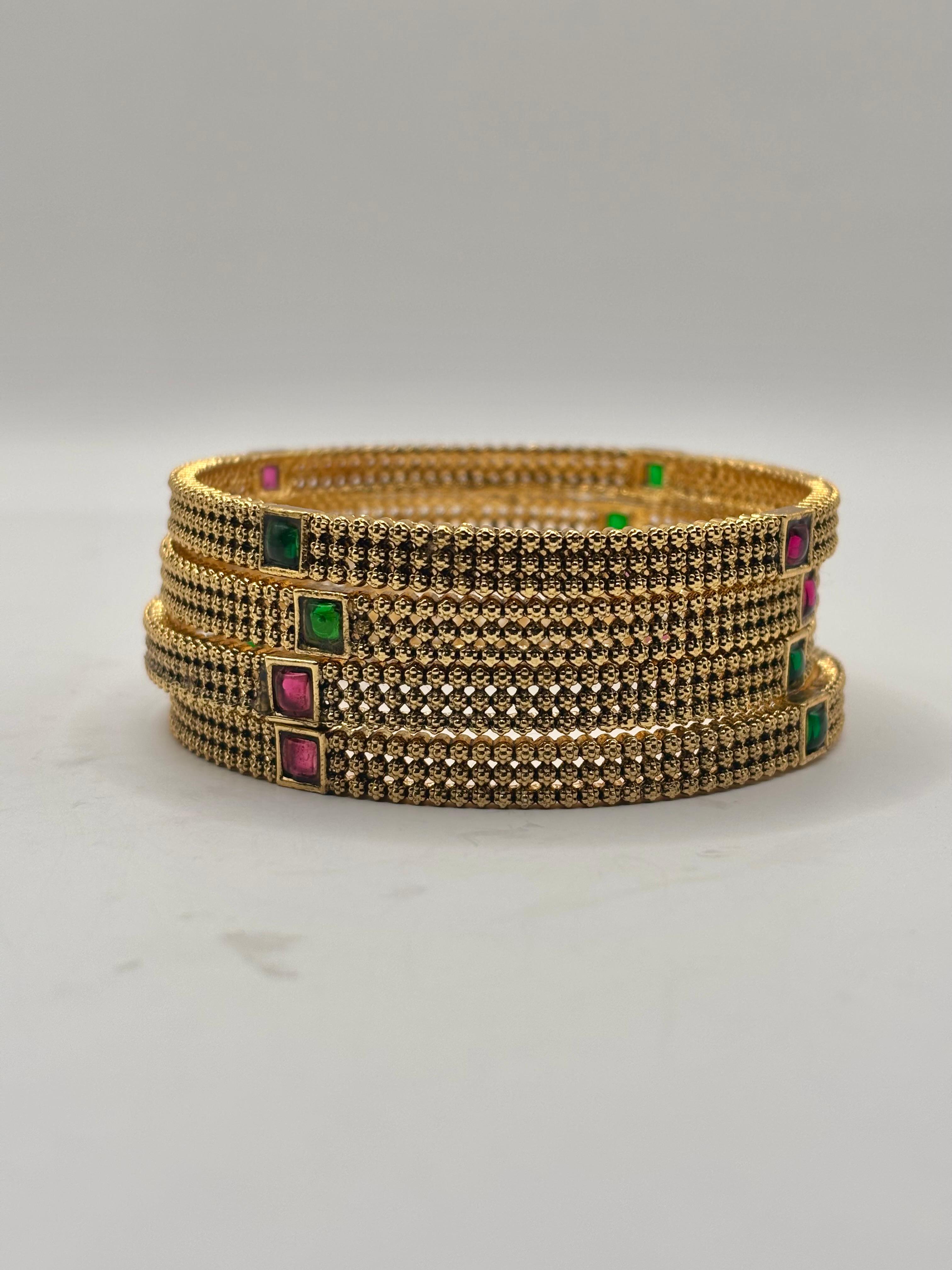Ritika Polki Lattice Bangles