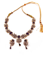Amethyst Glow AD Necklace Set