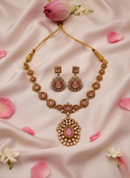 Victorian Pink Royal Necklace Set