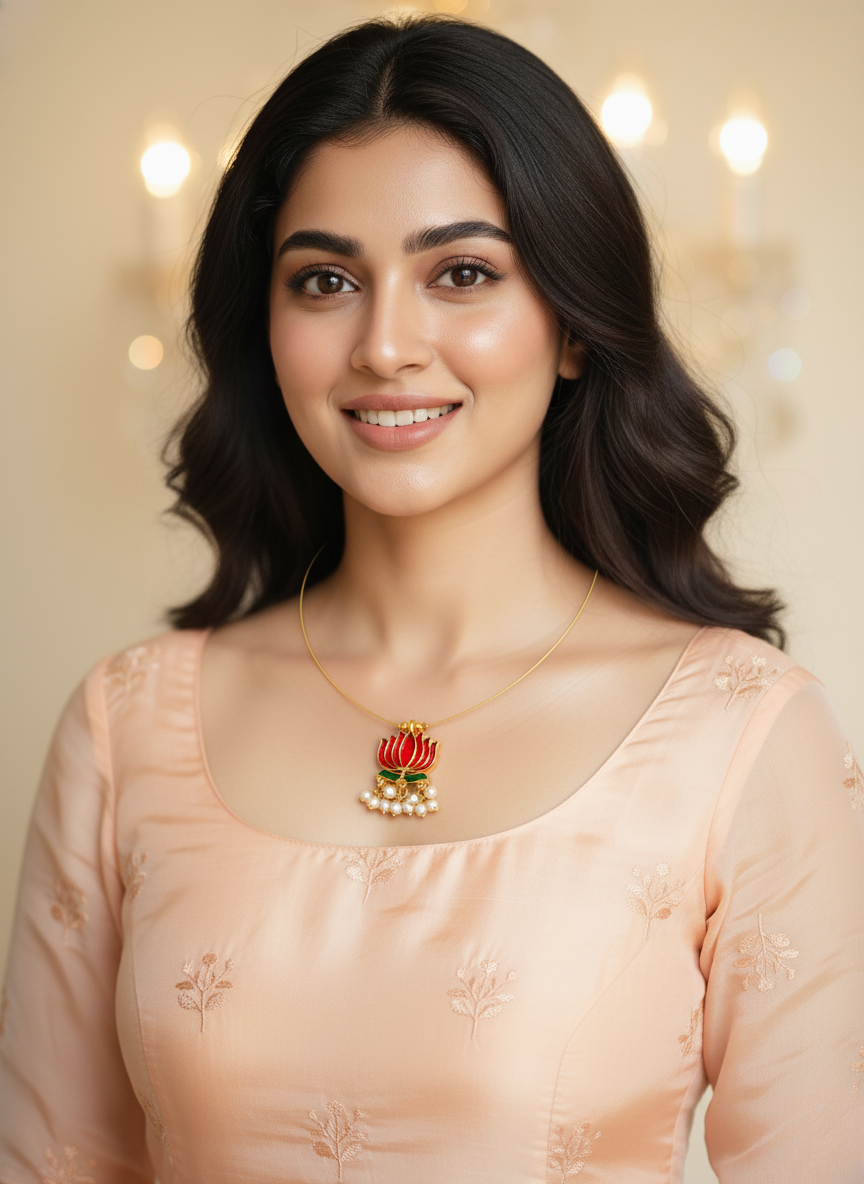 Kashwi Lotus Charm Pendant