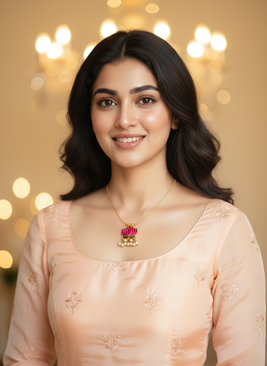 Kashwi Pink Lotus Pendant