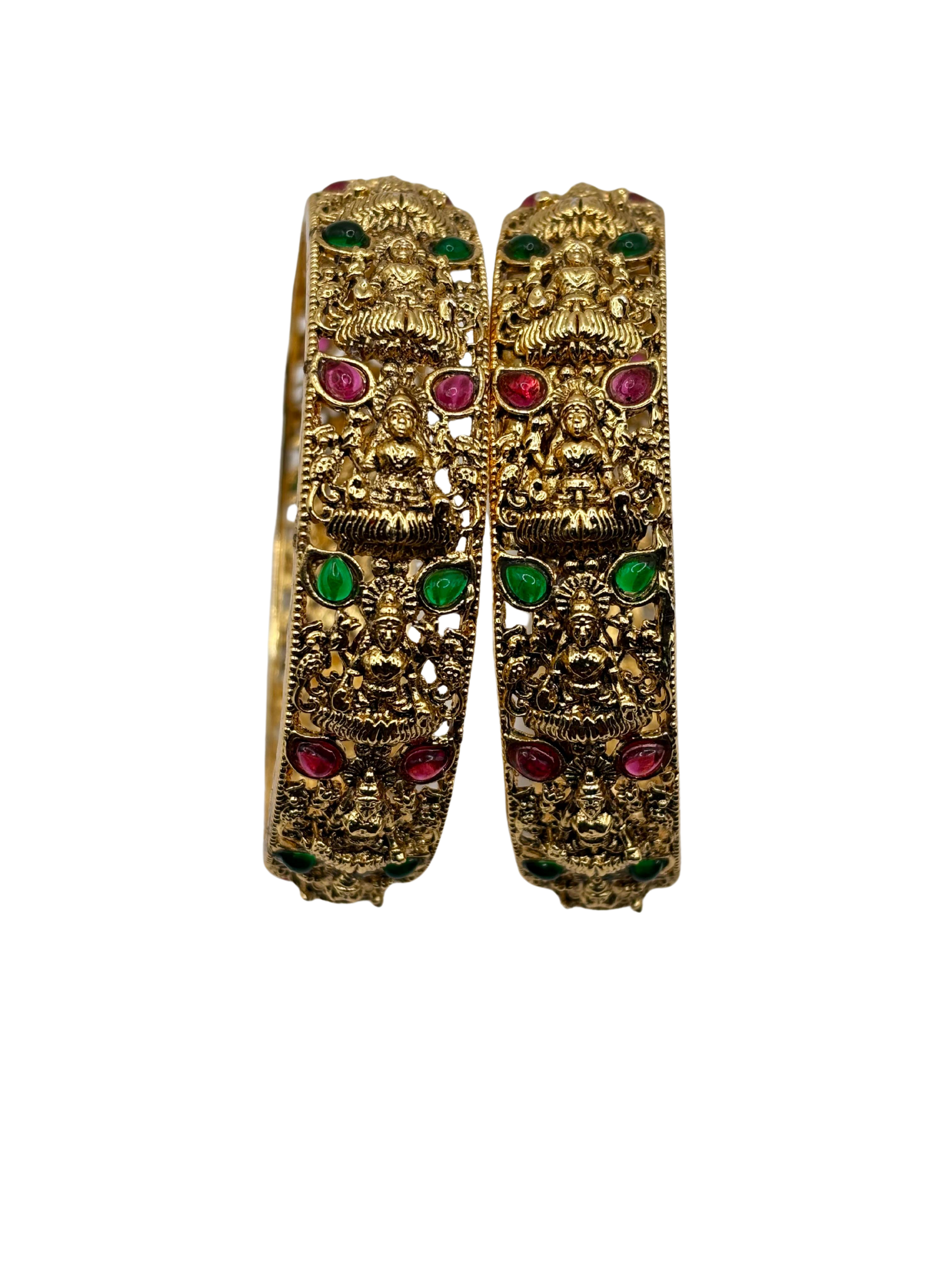 Temple Goddess Antique Bangle (Set of 2)