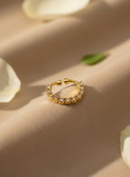 Minimal AD Stone Nose Septum – Gold Finish