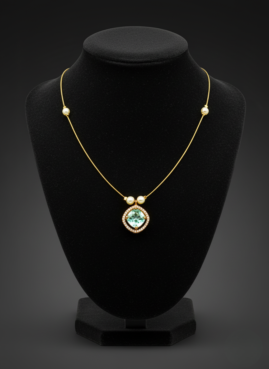 Aqua Radiance Invisible Necklace