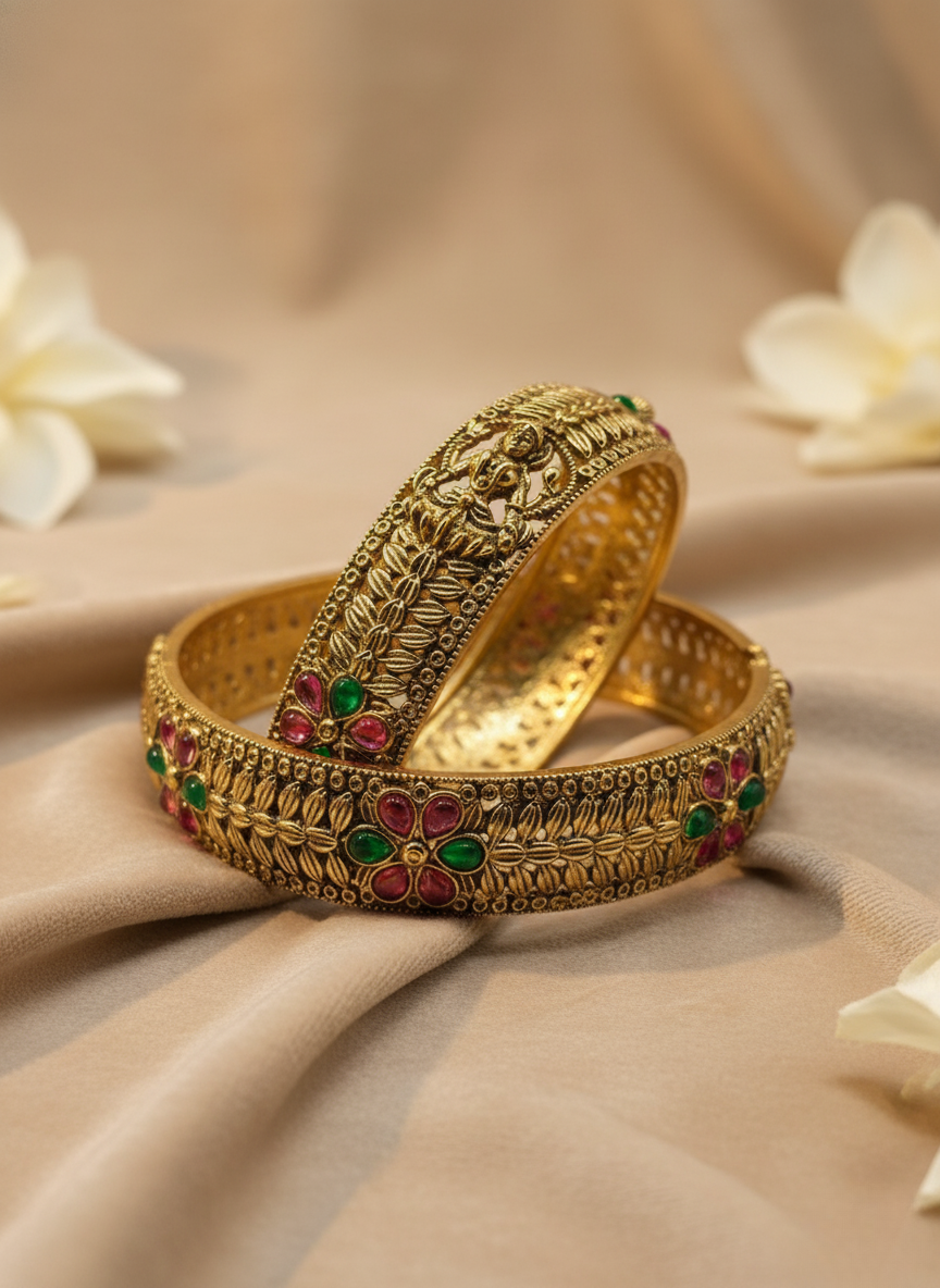 Devyani Temple Charm Bangles