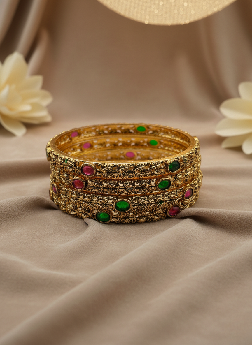 Amira Antique Filigree Bangles