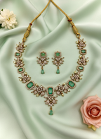 Emerald Glow AD Necklace Set