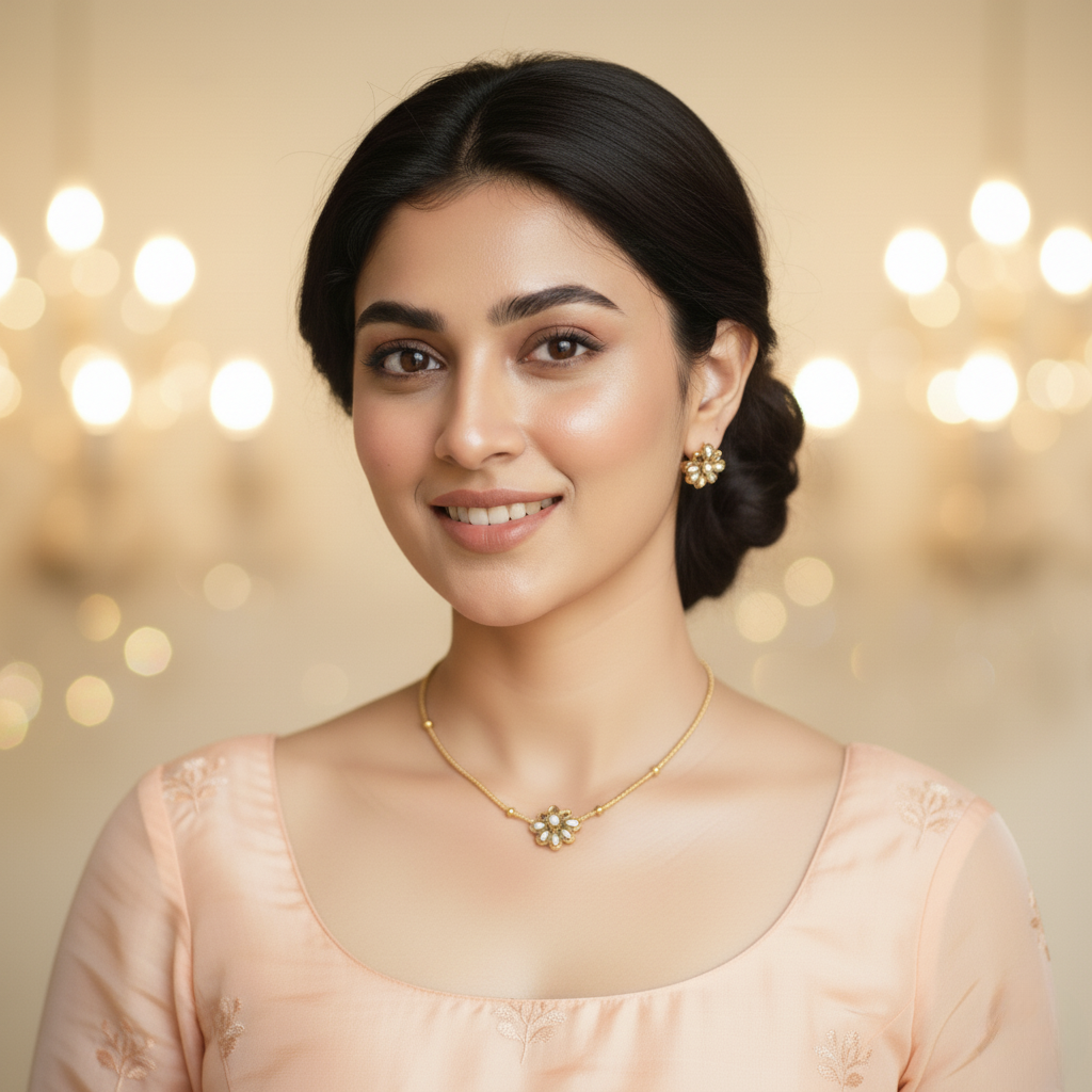 Kashwi White Lotus Necklace Set