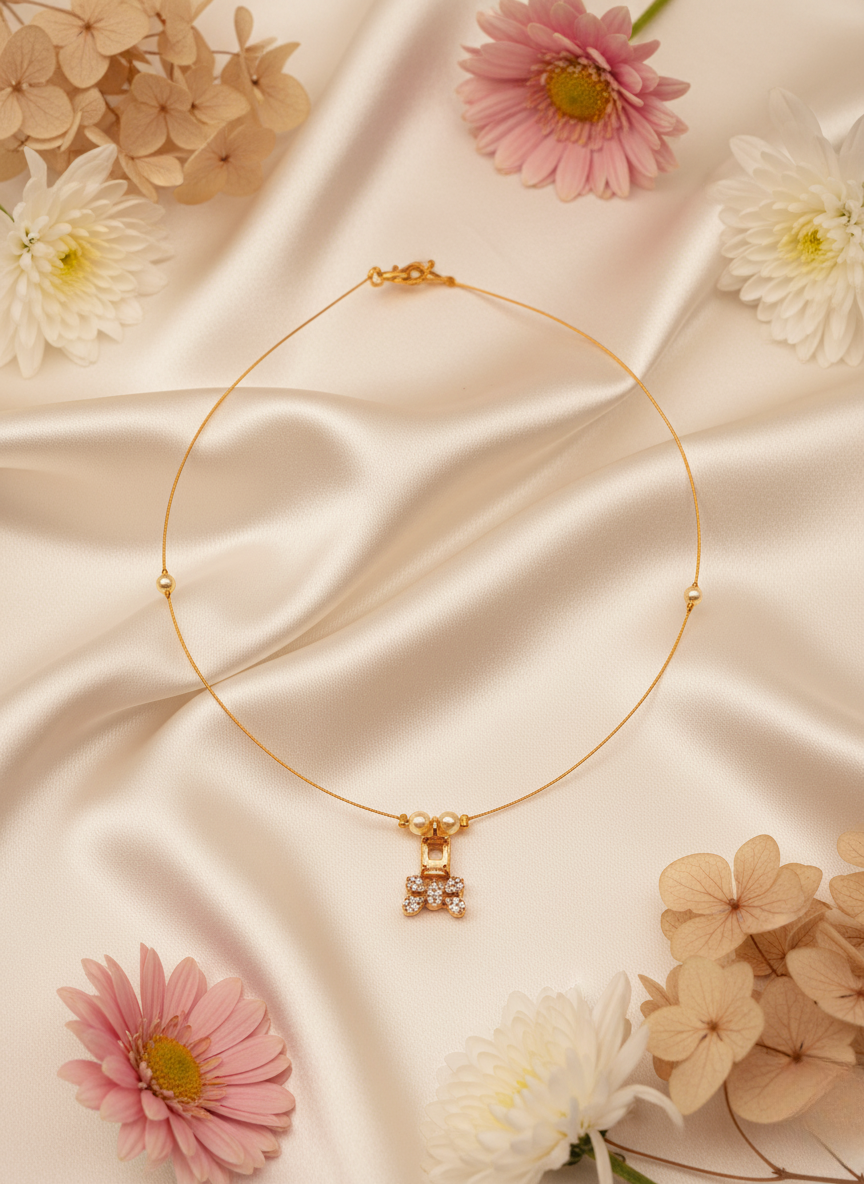 Crystal Bloom Invisible Necklace