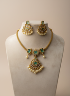 Kashwi Mint Radiance AD Necklace Set